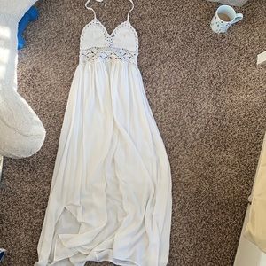White beach dress